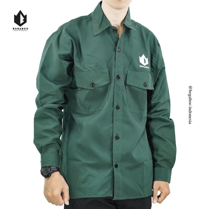 KEMEJA TACTICAL LENGAN PANJANG PRIA TNF - Kemeja Taktikal TNF