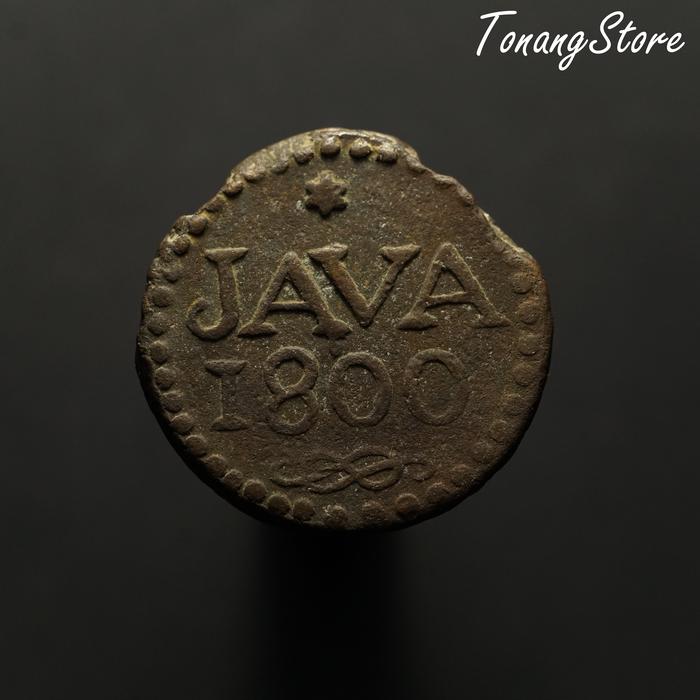 Uang Kuno Netherlands East Indies 1 Stuiver Java-Rupee 1800 - UK0119