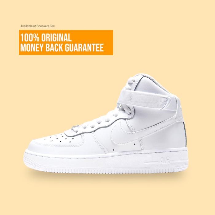 Sepatu Sneaker Nike Air Force 1 High GS All White