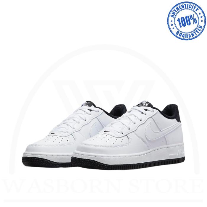 " NIKE AIR FORCE 1 LOW ESSENTIAL WHITE BLACK (GS) "