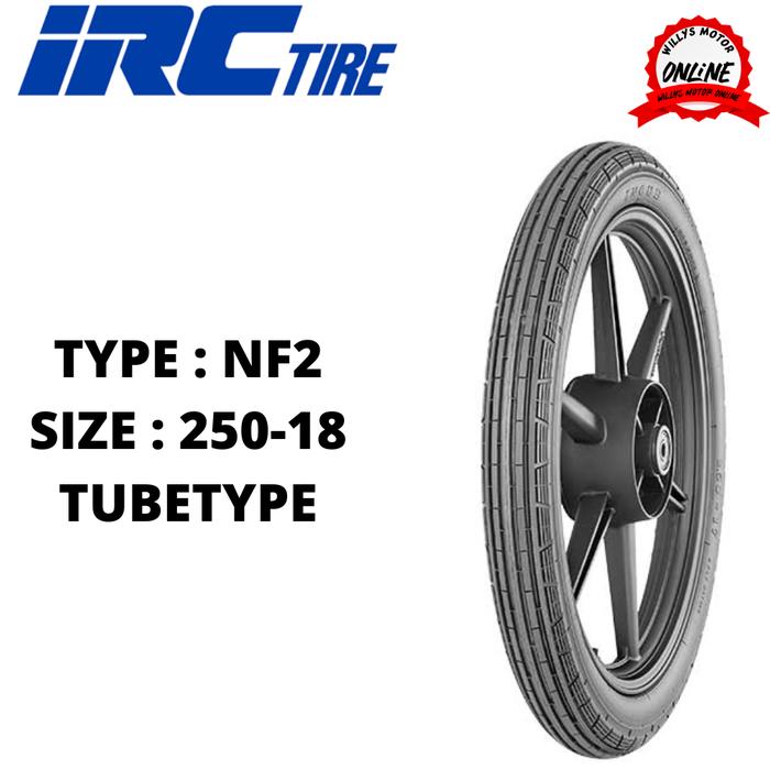 Ban IRC NF2 250-18 Ban Luar Motor IRC Motif Alur Kembang Lurus