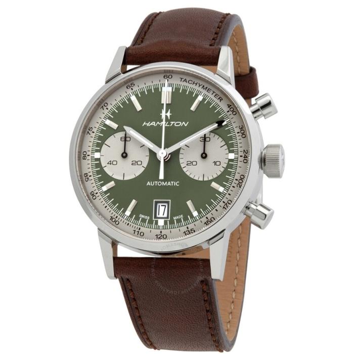 Hamilton Intra Matic Chronograph Green Ref.H38416560