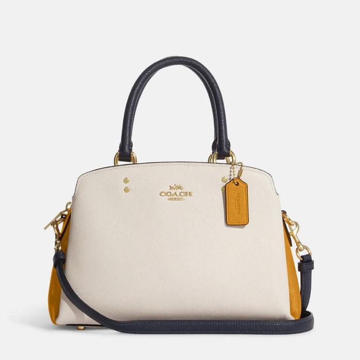 tas Coach Mini Lillie Mustard yellow multi