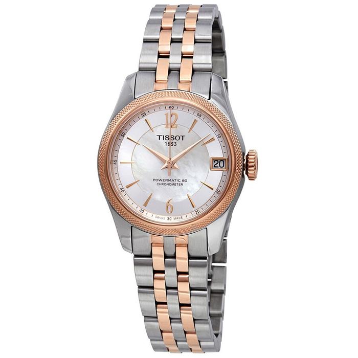 TISSOT Ballade Powermatic 80 Chronometer T108.208.22.117.01 White MOP