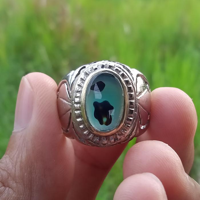 Natural Bacan Majiko Kristal - Giwang ( Batu Akik asli Ternate )