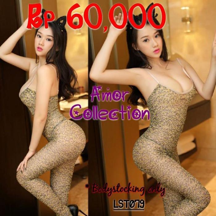 Lingerie seksi bodystoking leopart (LST079) by AMOR COLLECTION