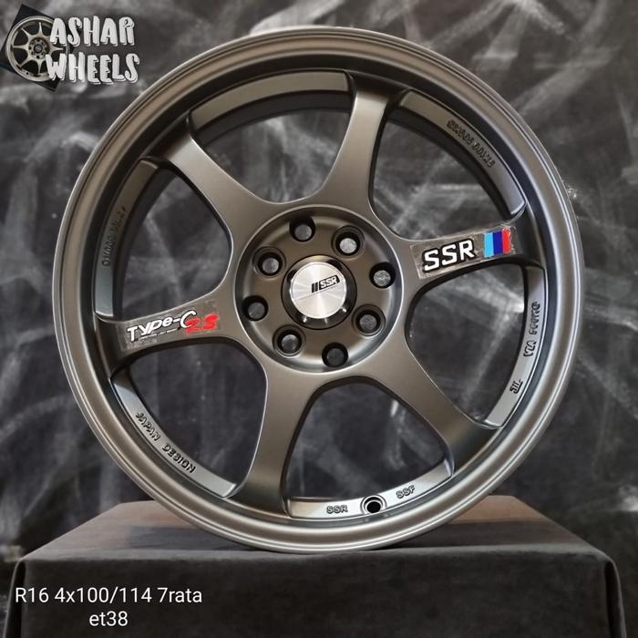 velg r16 4x100/114,3 SSR TYPE C Gunmatt promo