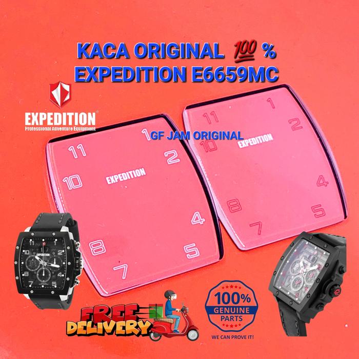 KACA JAM TANGAN EXPEDITION E6659 E 6659 ORIGINAL 100% PART DIJAMIN