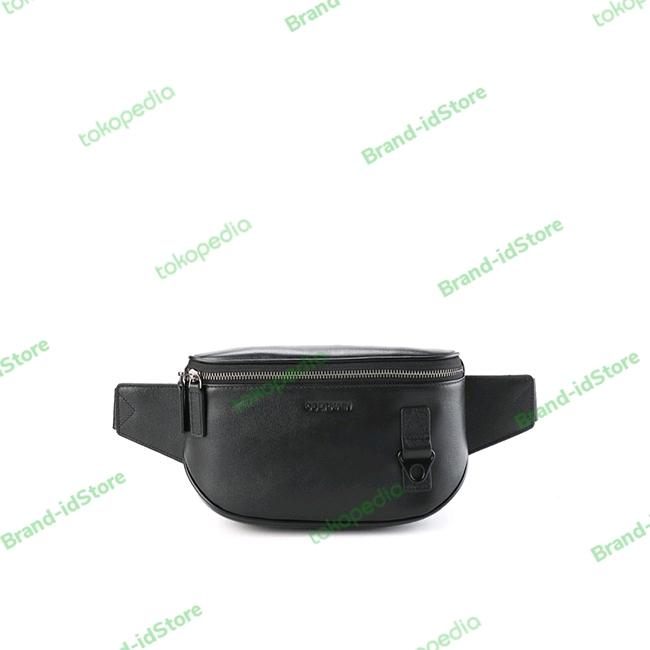 OBERMAIN Tas Pinggang Kulit Pria MALCOM WAIST BAG In Black OBC952BK