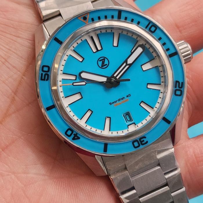 Jam Tangan Zelos Swordfish Blue Sky 40mm Brand New Limited Edition