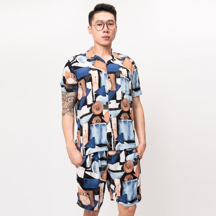 Piyama dewasa pria baju tidur santai cowok tiedye set piyama tiger