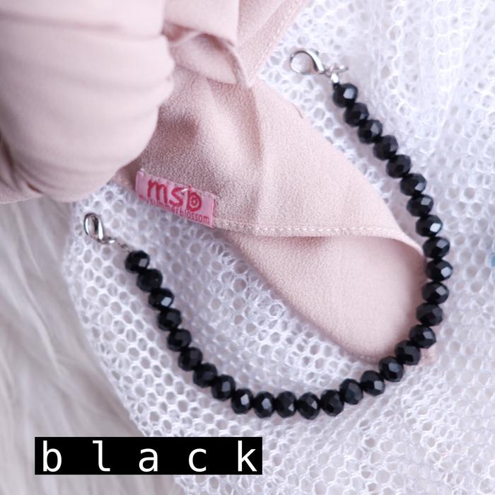 MSB Konektor Masker Elastis buat  Hijab Premium Quality  Ori  Kristal Ceko Exclusive Infinity