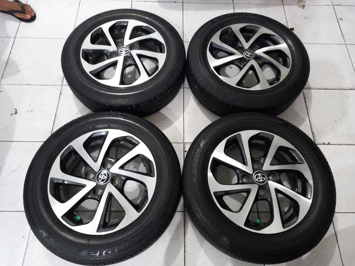 velg bekas copotan mobil murah agya trd ring 14 + ban bridgestone