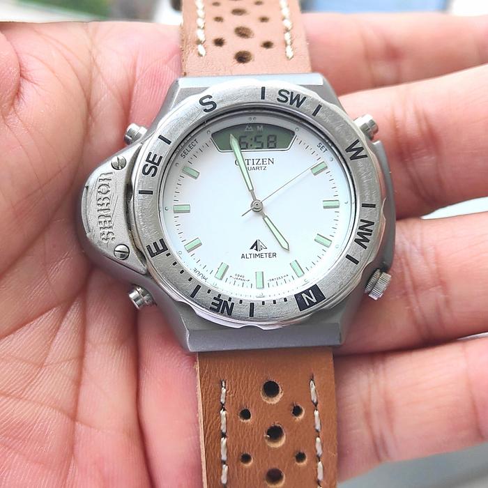 Jam CITIZEN Altimeter Ana Digi Quartz ORIGINAL