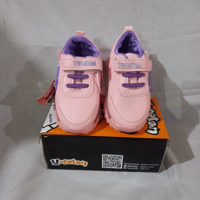 Sepatu led/nyala anak perempuan YUCATAN ZZD 7817 PINK