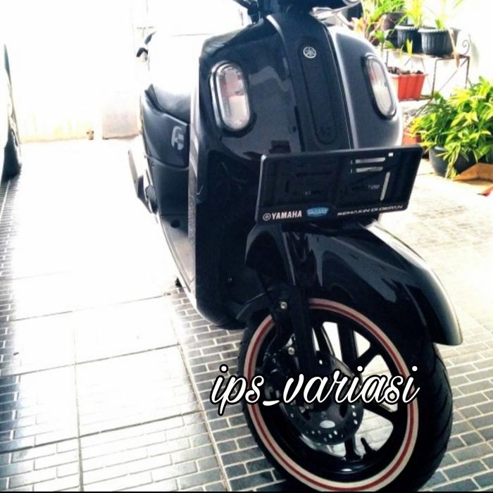 Aksesoris motor fazzio. White wall new fazzio. List ban motor fazzio