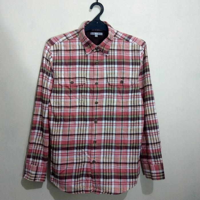 ORIGINAL UNIQLO KEMEJA PRIA FLANEL 01335F114B