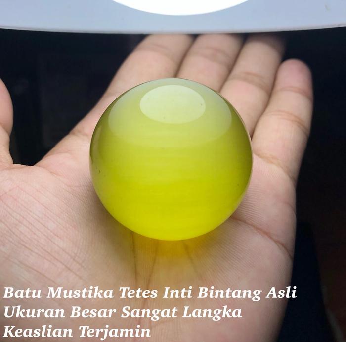 Batu Mustika Tetes Inti Bintang Asli Kalimantan