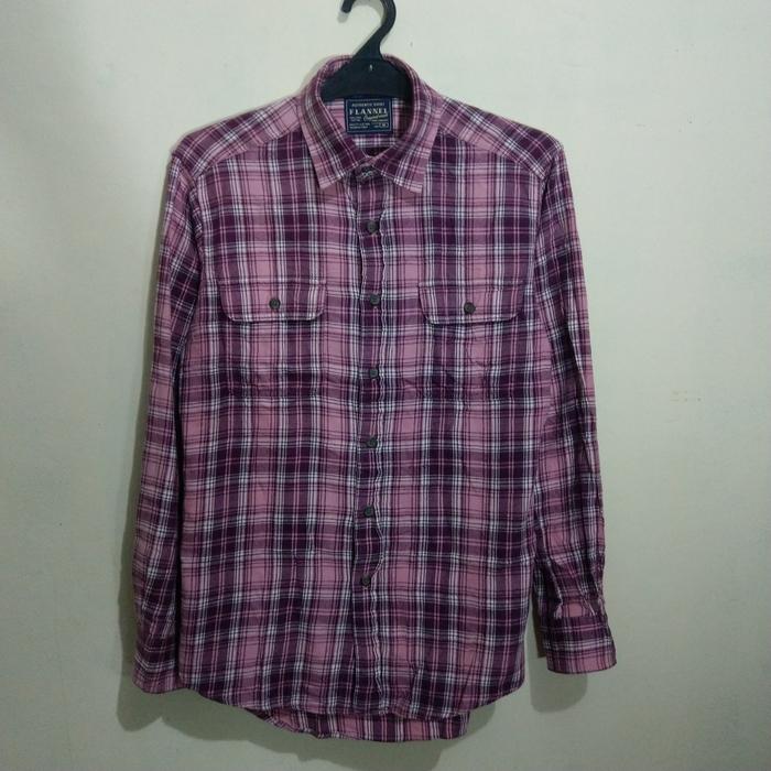 ORIGINAL UNIQLO KEMEJA PRIA FLANEL SLIM FIT 94 01