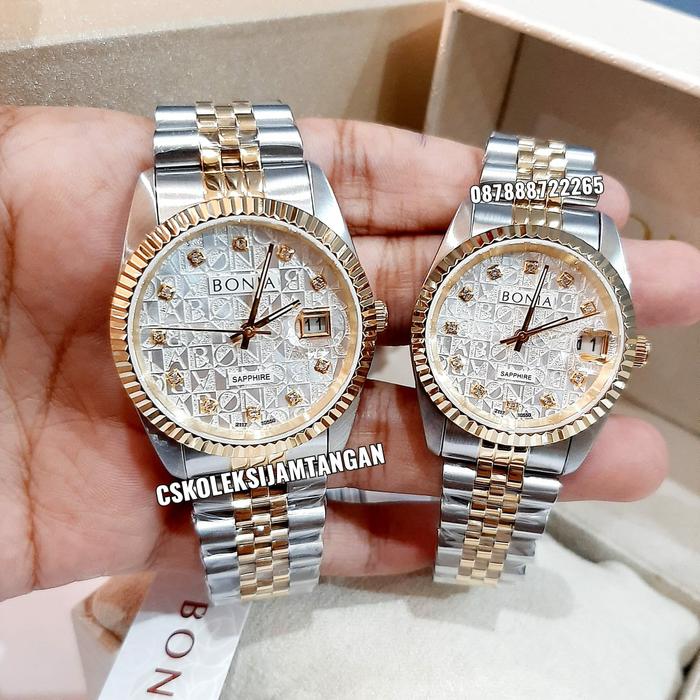 JAM TANGAN COUPLE BONIA BNB10550-1116 & BNB10550-3116 SAPPHIRE ORIGINA