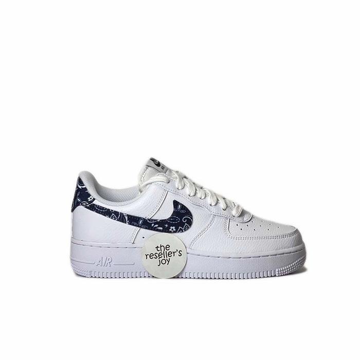 Nike Air Force 1 Low Essential White Black Paisley (100% AUTHENTIC)