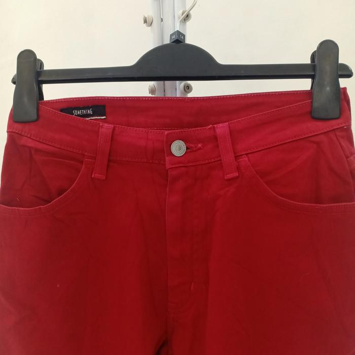CELANA SOMETHING RED JEANS || THRIFT VOL.1
