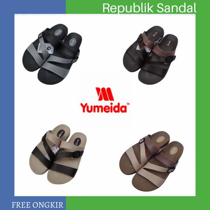 Sandal Wanita Yumeida LD 7121 Slop Silang Trendy