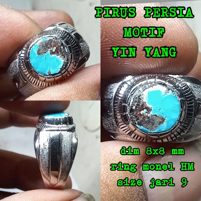 BATU CINCIN PIRUS PERSIA NATURAL MOTIF YIN YANG