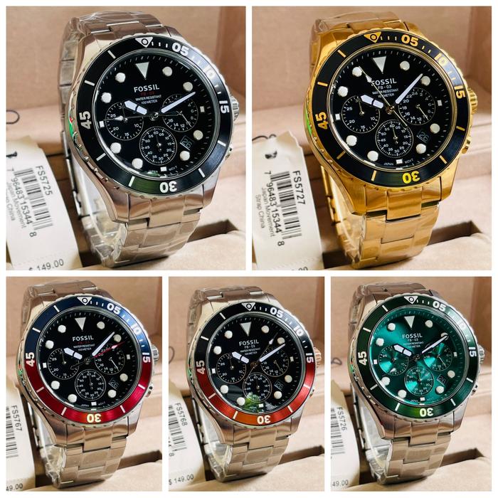 Jam Tangan Pria Fossil FB-03 Chronograph Steel