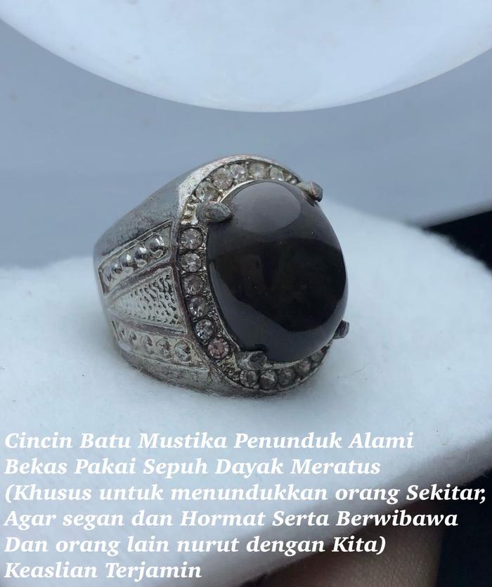 Cincin batu Mustika penunduk asli Kalimantan 363