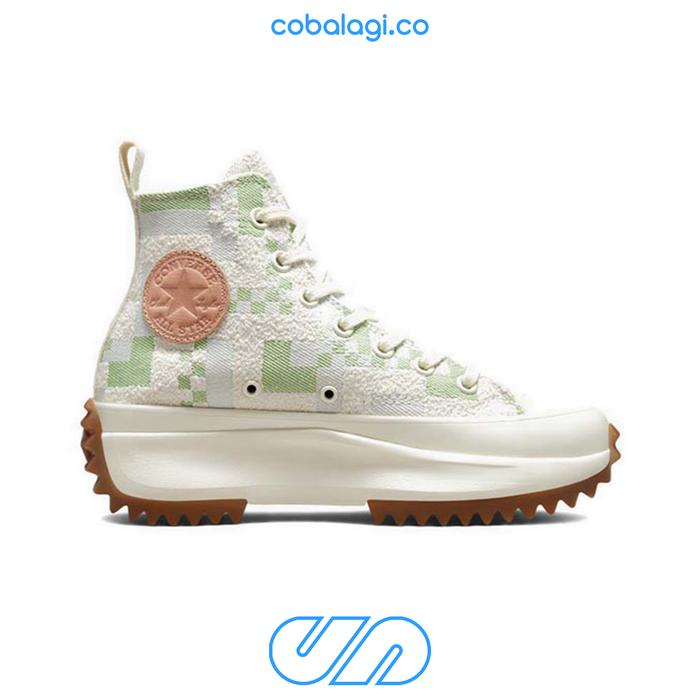 CONVERSE Run Star Hike Hi Crafted Jacquard Platform Virtual Matcha
