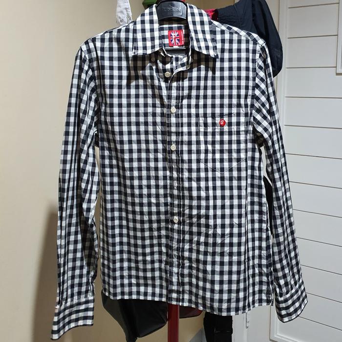A BATHING APE LONG-SLEEVED SHIRT / BLACK BOX APE