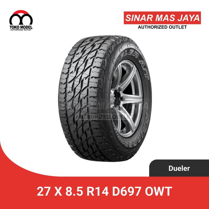 BAN MOBIL BRIDGESTONE DUELER 27 X 8.5 R14 D697 OWT