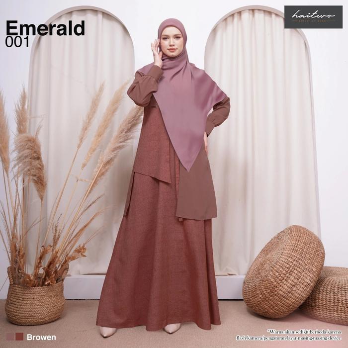 Baju Gamis EMERALD 001 merk haitwo