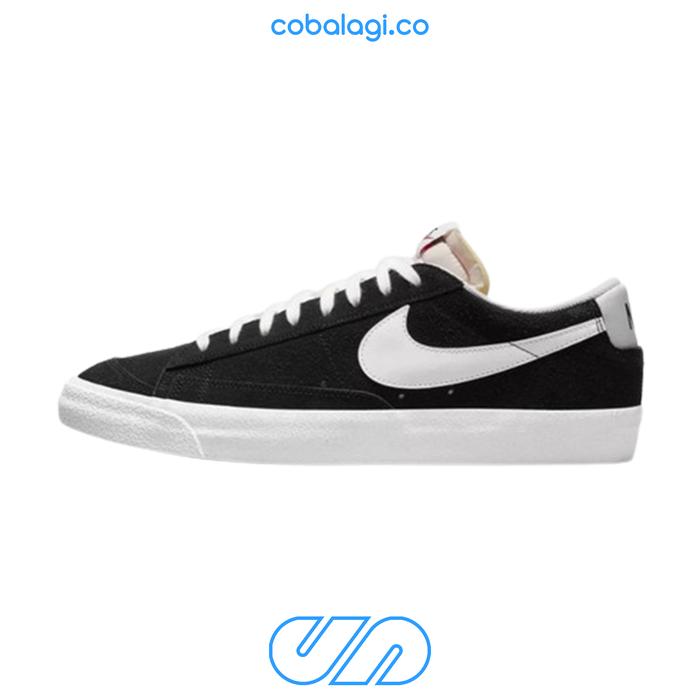 Nike Blazer Low '77 Vintage Black White Suede Original Resmi
