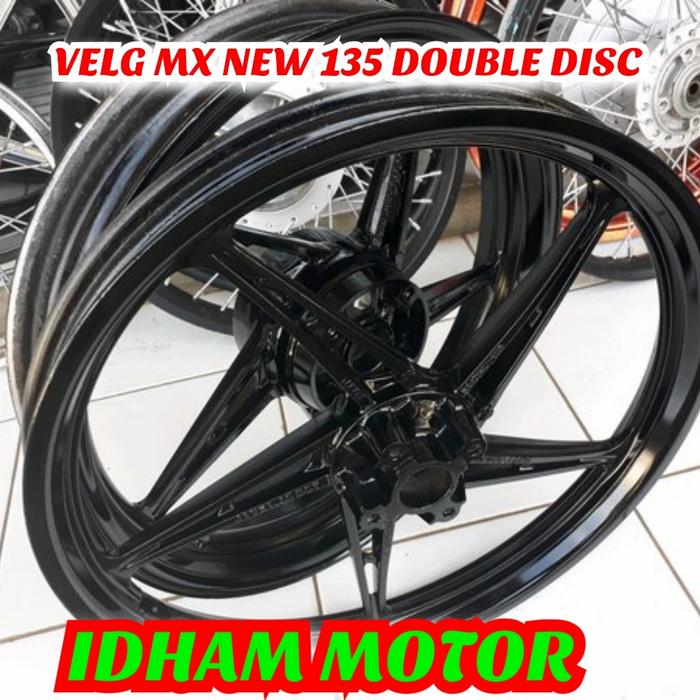 VELG YAMAHA JUPITER MX NEW 135 DOUBLE DISK DEPAN BELAKANG