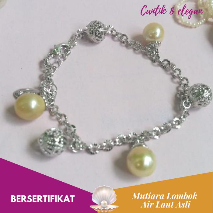 Gelang Mutiara Laut Lombok / Gelang Mutiara Lombok Asli