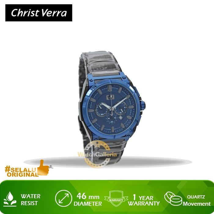 Jam Tangan Christ Verra CV C20028G-1B BLU Original Murah