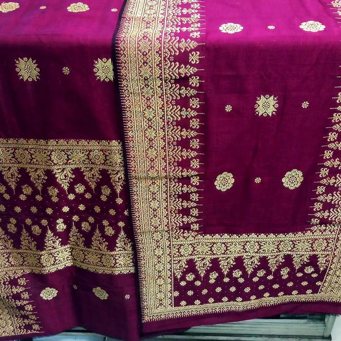 Songket Cantik Manis Palembang Gebeng Ungu Magenta 150222