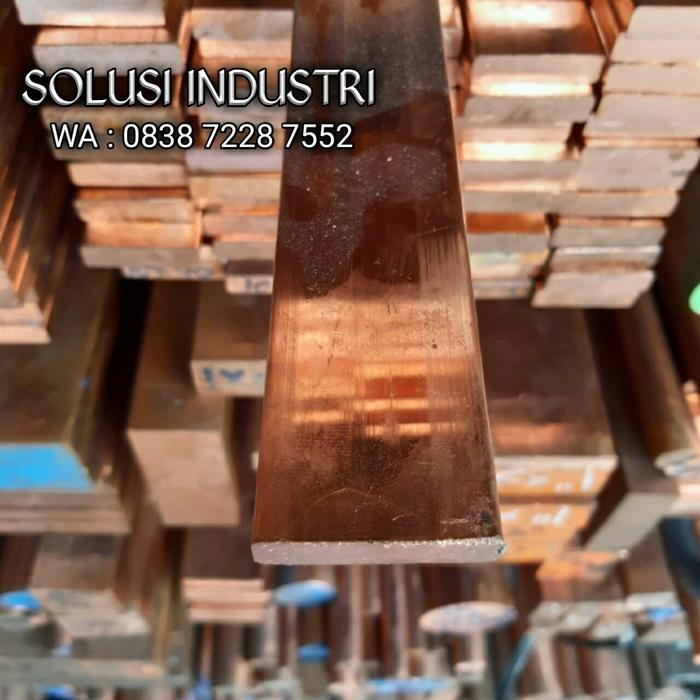 Plat Strip Tembaga / Plat Tembaga Busbar 5mm x 20mm x 1000mm