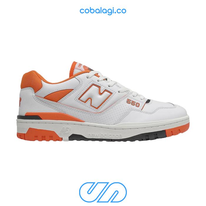 New Balance 550 White Syracuse Orange - ORIGINAL RESMI BNIB NB550