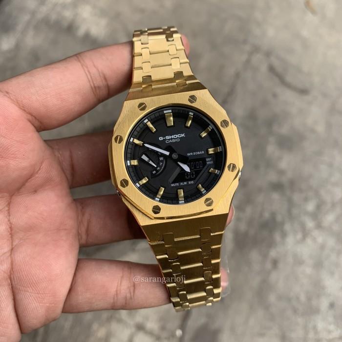 G SHOCK GA 2100 ORIGINAL GARANSI GOLD STAINLESS