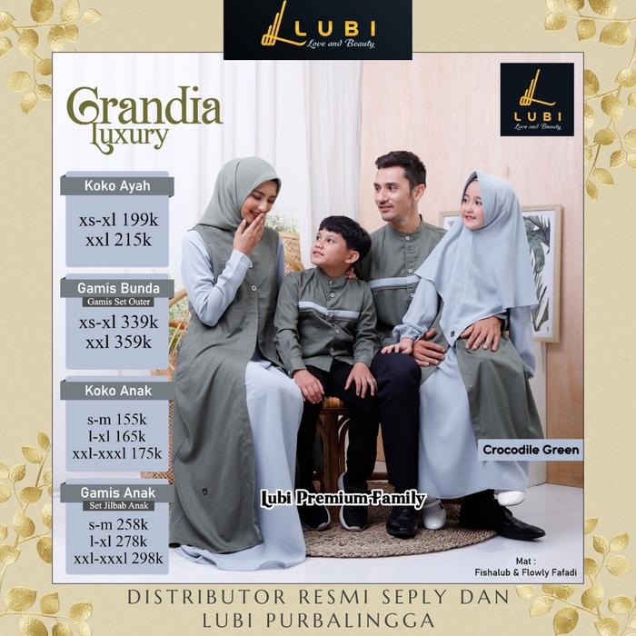 SARIMBIT KELUARGA GRANDIA LUXURY CROCODILE GREEN TERBARU 2022 BY LUBI