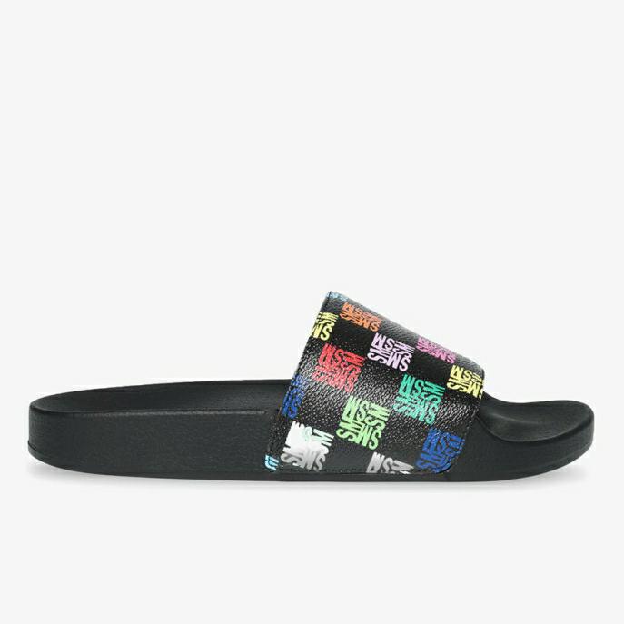 SANDAL FLAT PRIA/WANITA STEVE MADDEN SEALED BLACK ORIGINAL