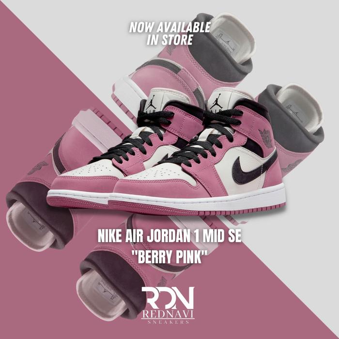 Nike Air Jordan 1 Mid SE WMNS Berry Pink Original