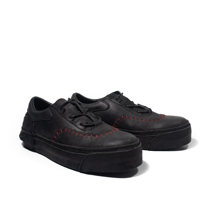 Sepatu Akar NFYR Sisirangan Sneakers Low Top Black
