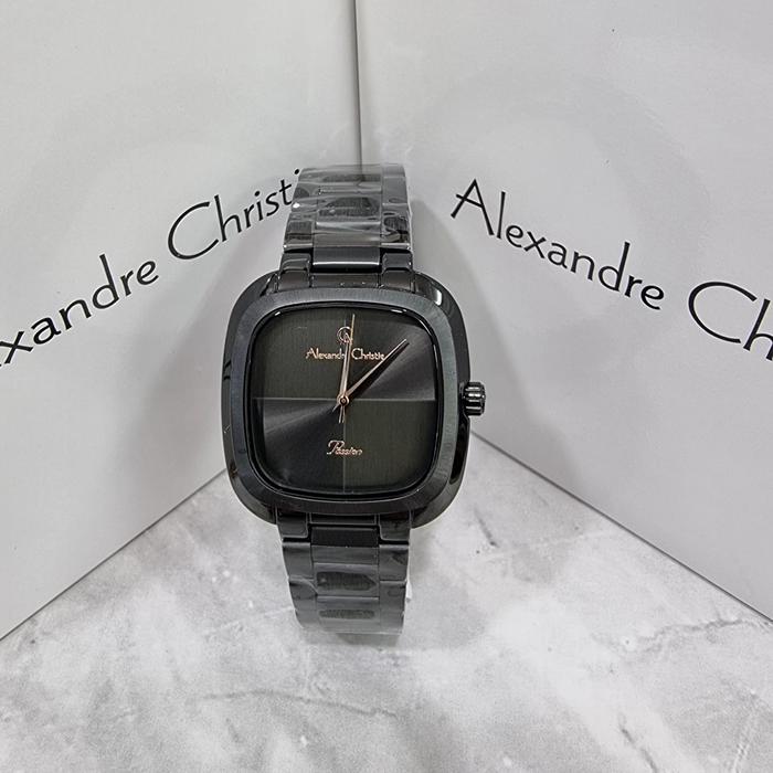 jam tangan wanita original alexander christie ac2982LH all black