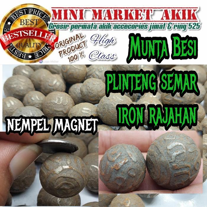 Batu Mus tika munta besi rajahan nempel magnet / plinteng semar / iron