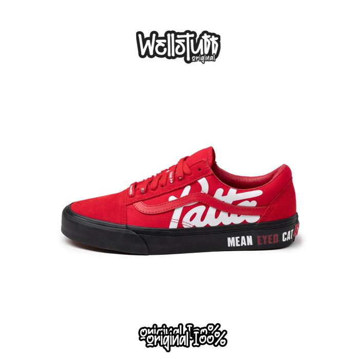 Sepatu Sneaker Vans Vault x Patta Old Skool LX High Risk Red Original