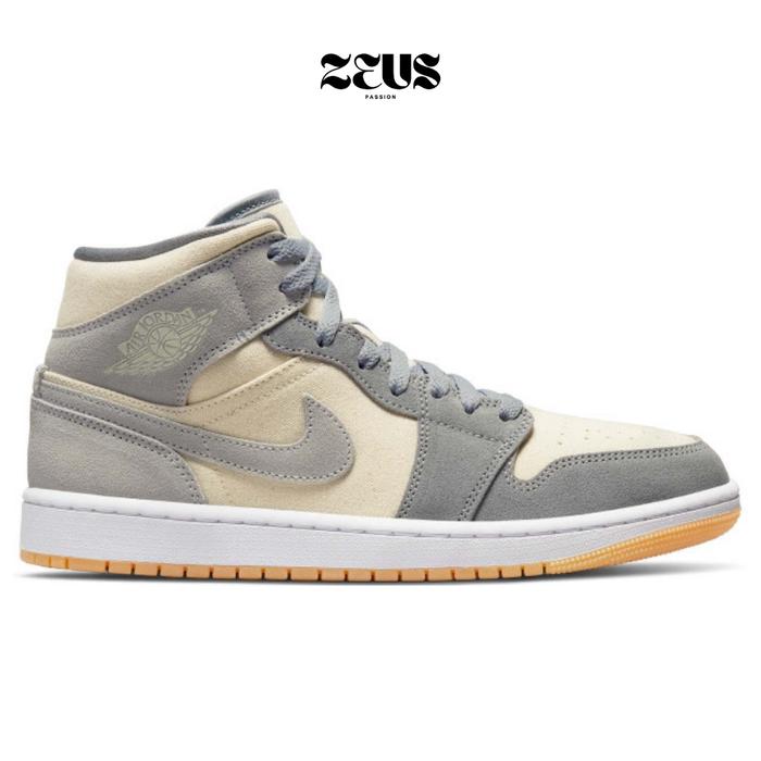 NIKE AIR JORDAN 1 MID SE COCONUT MILK PARTICLE GREY ORIGINAL